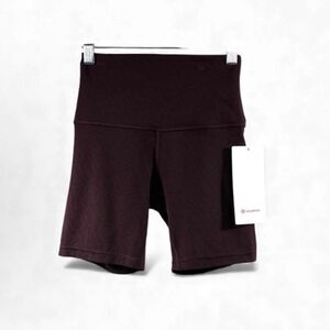 Lululemon NWT Align High Rise Short 6” in Espresso Branded Size 4